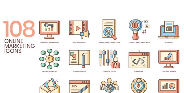 Набор иконок на тему графика