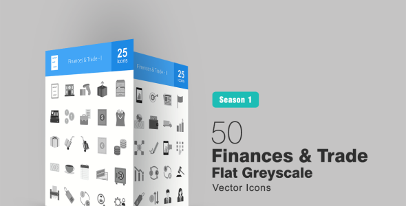 Набор иконок на тему графика