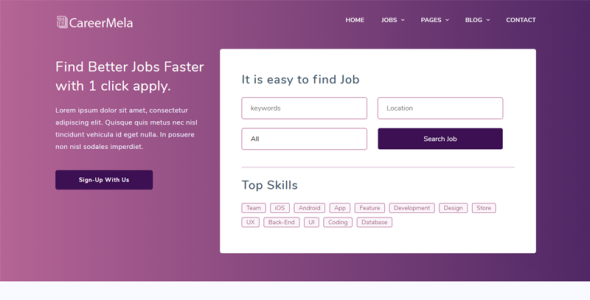 Job portal Website Template