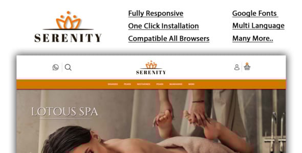 шаблон opencart спа-магазина