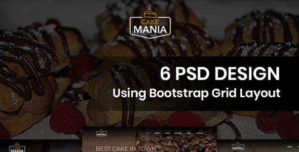 PSD шаблон на тему графика