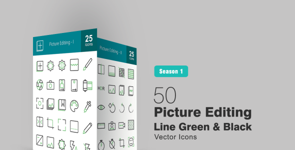 Набор иконок на тему графика