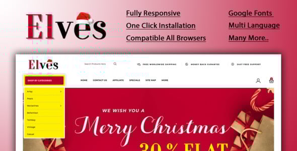 Christmas Store OpenCart Template
