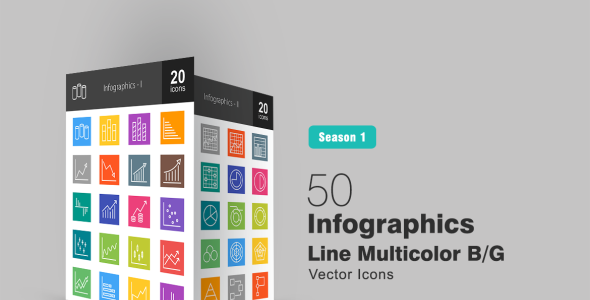 Набор иконок на тему графика