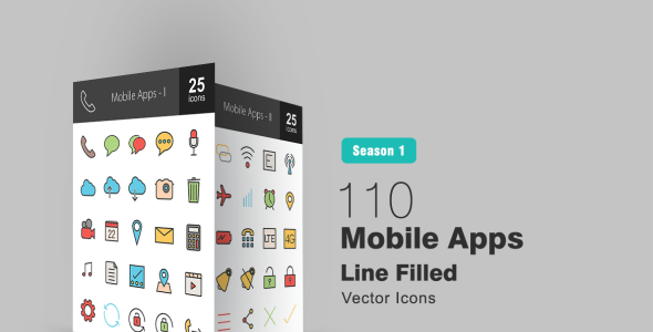 Набор иконок на тему графика