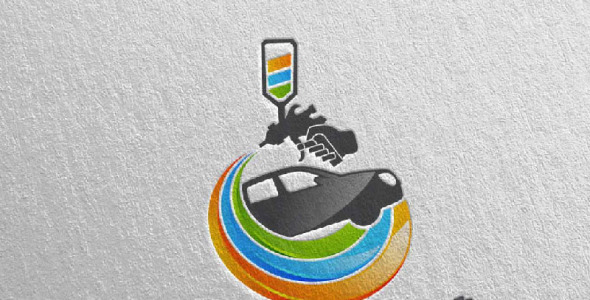 Шаблон логотипа на тему графика