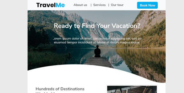 шаблон информационного бюллетеня travel me