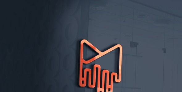 Шаблон логотипа на тему графика