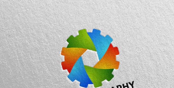 Шаблон логотипа на тему графика