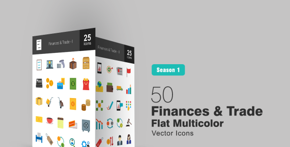 Набор иконок на тему графика