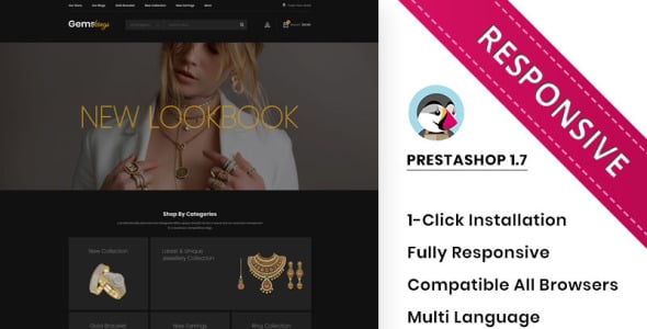 ювелирный магазин отзывчивая тема prestashop