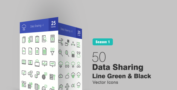 Набор иконок на тему графика