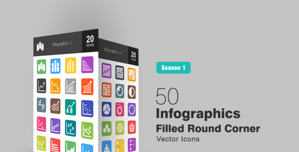 Набор иконок на тему графика