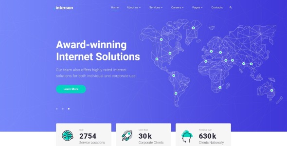 интернет чистый html шаблон веб-сайта