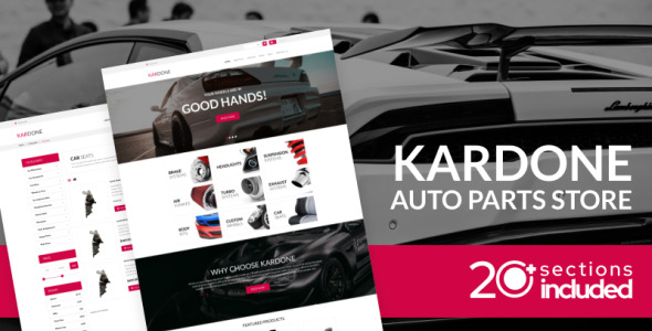 kardone магазин автозапчастей шаблон shopify тема