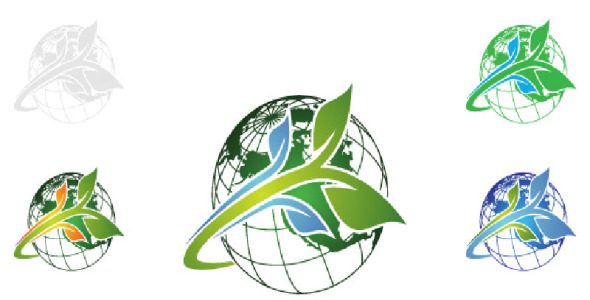 Шаблон логотипа на тему графика