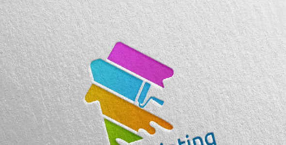 Шаблон логотипа на тему графика