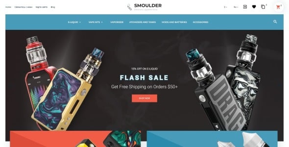 дизайн сайта сигареты тема prestashop