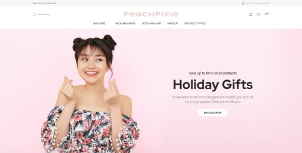 корейская косметика дизайн сайта magento тема