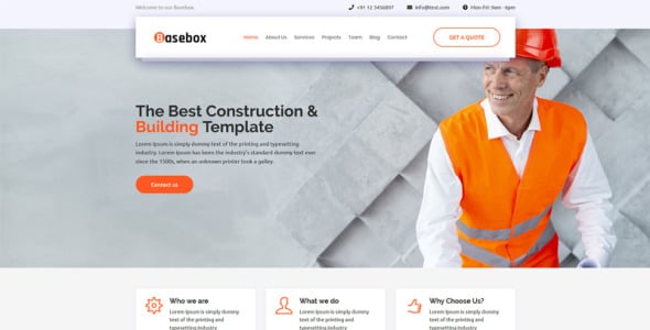 шаблон целевой страницы basebox