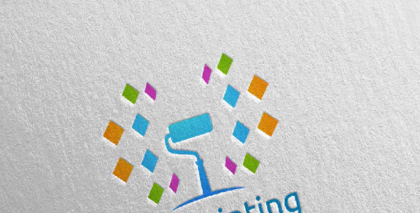 Шаблон логотипа на тему графика