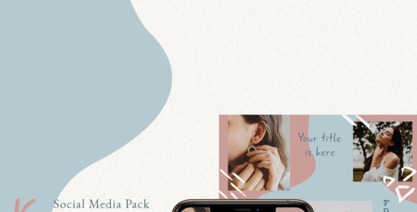 Шаблон для соцсетей на тему графика