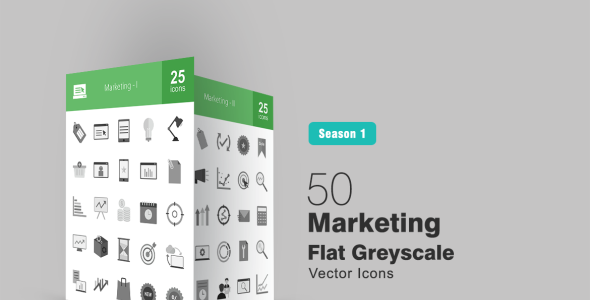 Набор иконок на тему графика