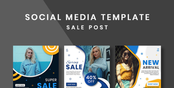 Шаблон для соцсетей на тему графика