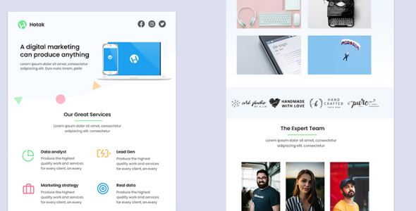 Digital Marketing Email Newsletter Template