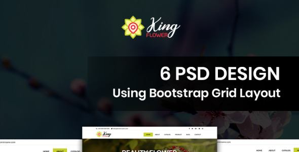 PSD шаблон на тему графика