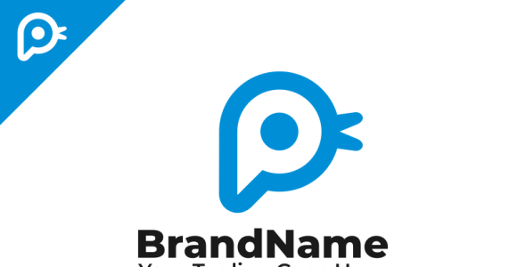 Шаблон логотипа на тему графика