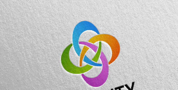 Шаблон логотипа на тему графика