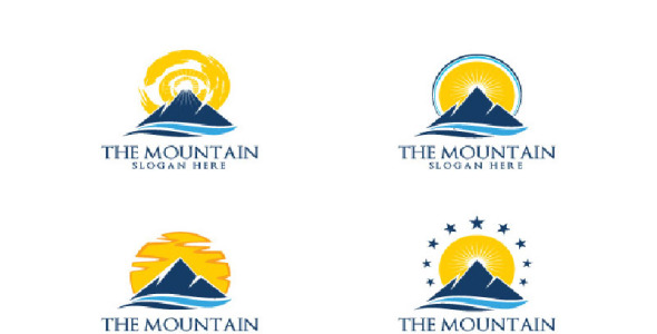 Шаблон логотипа на тему графика