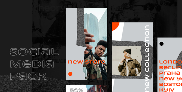 Шаблон для соцсетей на тему графика