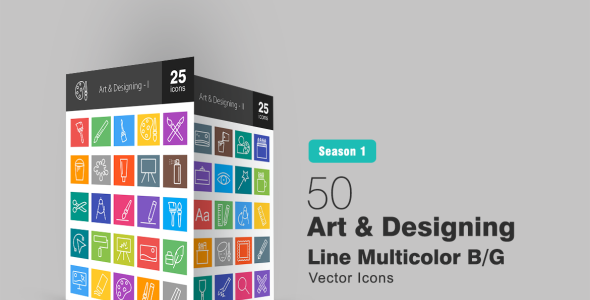 Набор иконок на тему графика