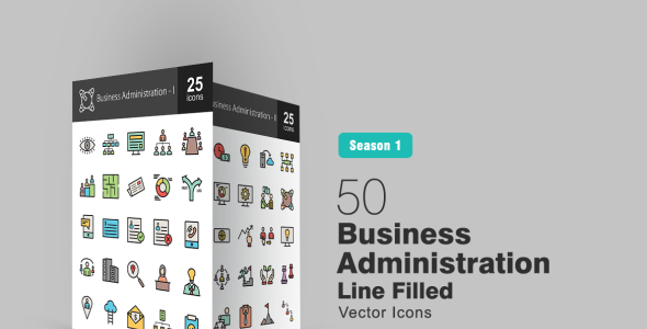 Набор иконок на тему графика