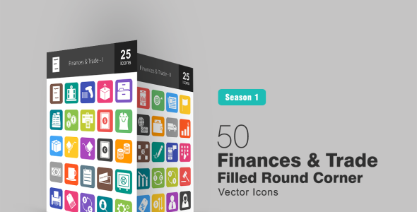 Набор иконок на тему графика