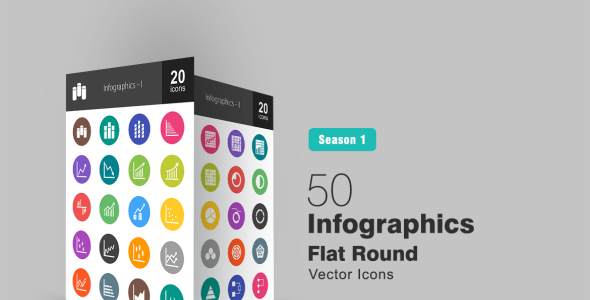 Набор иконок на тему графика