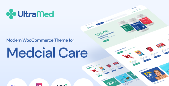 мягкая и отзывчивая тема аптека woocommerce