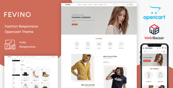 универсальный модный адаптивный шаблон магазина opencart