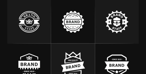 Шаблон логотипа на тему графика