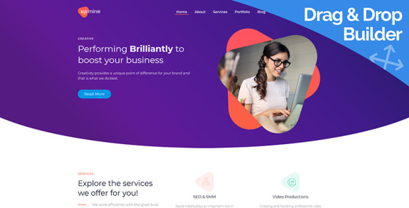 корпоративное цифровое агентство moto cms 3 шаблон