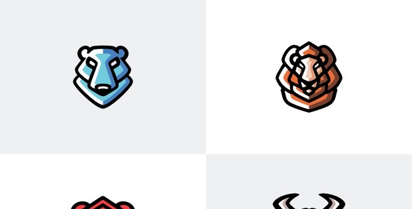 Шаблон логотипа на тему графика