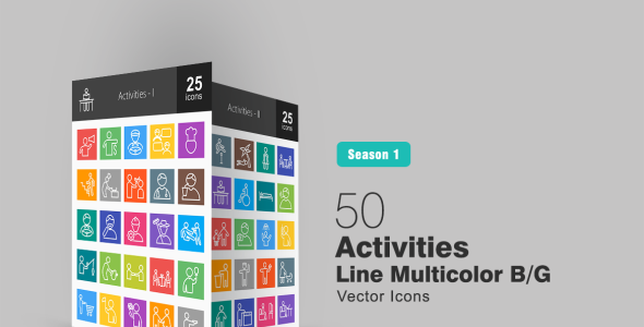 Набор иконок на тему графика