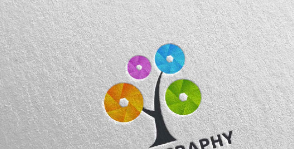 Шаблон логотипа на тему графика