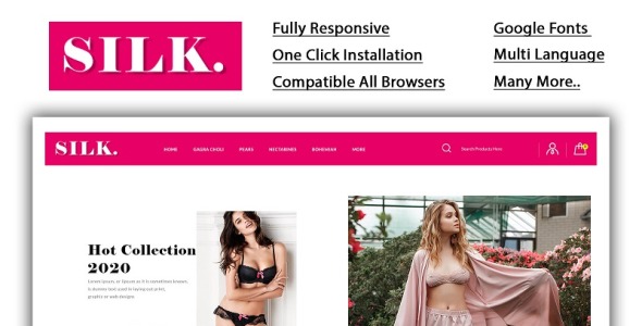 Lingerie Store OpenCart Template