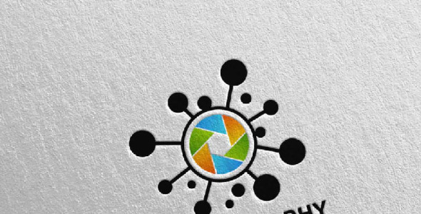 Шаблон логотипа на тему графика