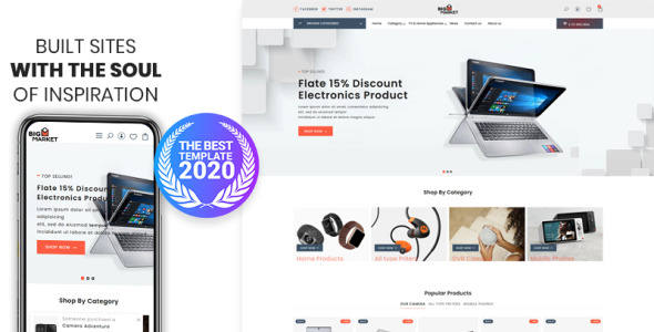 премиальная тема shopify для электроники и смартфонов