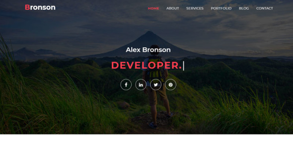 шаблон целевой страницы личного портфолио