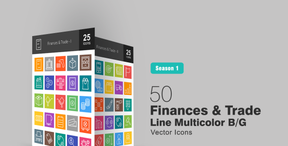 Набор иконок на тему графика